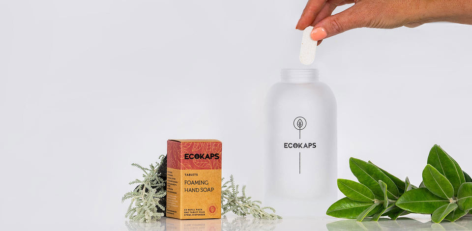 ECOKAPS Dissolvable Cleaning Tablets, Handsoap, Laundry Sheets products buy online singapore